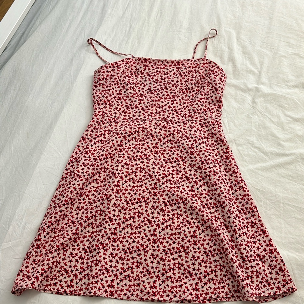Aqua Flower Mini sundress